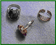 Pharaoh's Rings and Adjustable Ring - Beginning Wirecraft