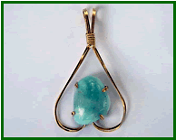 Cabachon Pendant with Open Frame - Advanced Wirecraft Exclusively Prongs