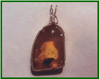 Amber Pendant - Advanced Wirecraft Exclusively Prongs